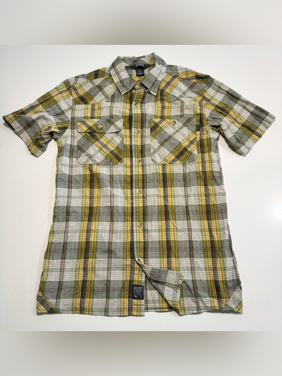 Outdoor Research Other - Outdoor Research Growler S/S Shirt Mens S Green Plaid Nylon Hiking Tech Gorpcore